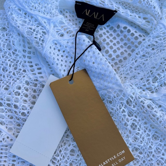 New with tags! Alala Pullover White Lace Boho Crochet New Sz. XS - Picture 6 of 8